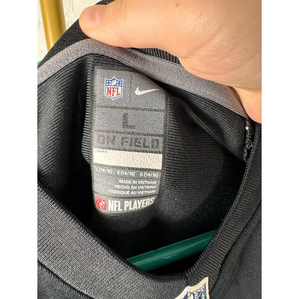 nike las vegas raiders davante adams #17 nfl jersey youth l 14/16 black